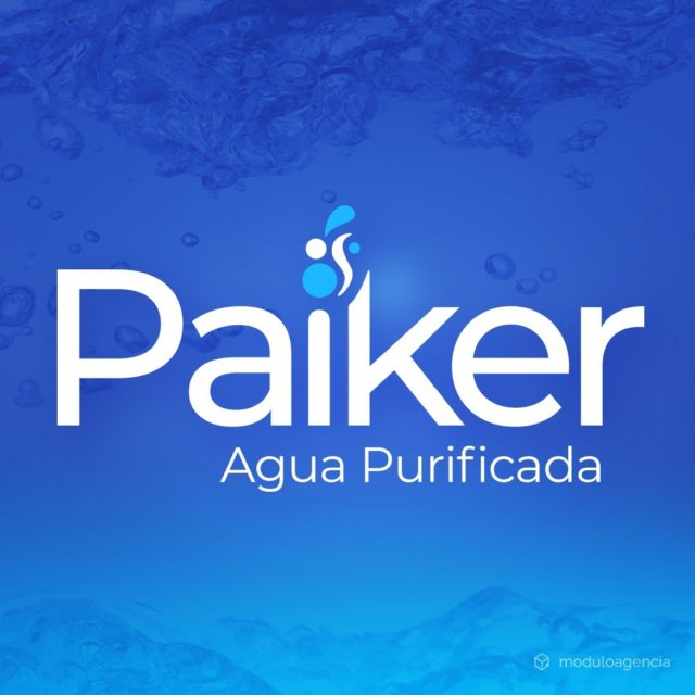 Paiker. Empresa de venta de Agua Purificada por medio de máquinas vending. Diseño de logotipo, local, redes sociales y publicaciones. Contáctame para trabajar juntos: 9931369788