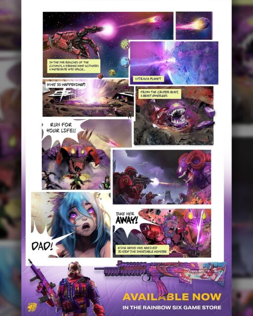 Les comparto un cómic que estoy desarrollando junto con Pittsburgh Knights. ¡La historia de Arya, la guerrera de nuestro nuevo skin para Rainbow Six!

Hoy se estrenó la segunda parte. ¡Espero que les guste!

Parte 1: https://x.com/KnightsGG/status/1806383729214190050

Parte 2: https://x.com/KnightsGG/status/1809331518055280766

#comic #illustration